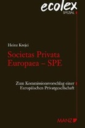 Cover: Societas Privata Europaea - Manz