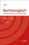 Cover: Rechtsenglisch - Manz