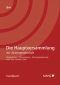Cover: Die Hauptversammlung - Manz