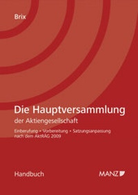 Enlarge image Cover: Die Hauptversammlung - Manz
