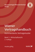 Cover: Wiener Vertragshandbuch. Kommentierte Vertragsmuster - Manz