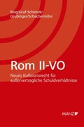 Cover: Rom II-VO Neuerungen und Perspektiven - Manz