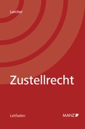 Cover: Zustellrecht - Manz