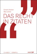 Cover: Das Recht in Zitaten - Manz