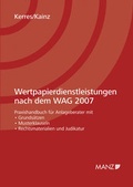 Cover: Wertpapierdienstleistungen nach dem WAG 2007 - Manz