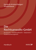 Cover: Die Rechtsanwalts-GmbH - Manz