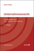 Cover: Unternehmensrecht (gebunden) - Manz