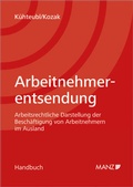 Cover: Arbeitnehmerentsendung - Manz