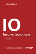 Cover: Insolvenzordnung - IO - Manz