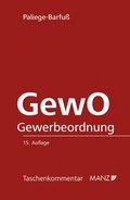 Cover: GewO Die Gewerbeordnung 1994 - Manz