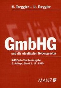 Abbildung von: GmbHG - Manz