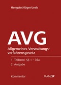 Cover: AVG Allgemeines Verwaltungsverfahrensgesetz - Manz