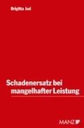 Cover: Schadenersatz bei mangelhafter Leistung - Manz