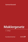 Cover: Maklergesetz (MaklerG) - Manz