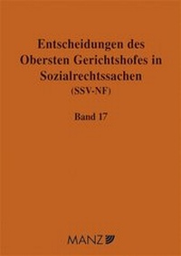 Abbildung von: Entscheidungen des Obersten Gerichtshofes in Sozialrechtssachen (SSV-NF) / Entscheidungen des Jahres 2003 - Manz