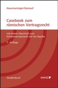 Cover: Casebook zum r&ouml;mischen Vertragsrecht - Manz
