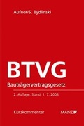 Cover: Bautr&auml;gervertragsgesetz - BTVG - Manz