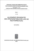 Cover: Allg.Grunds&auml;tze d.STGB und die Rechtsprechung - Manz