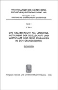 Cover: D. Abgabenrecht als Lenkungs- instrument d.Gesellschaft u. Wirtschaft ... - Manz