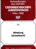 Cover: Abteilung Umweltrecht - Manz