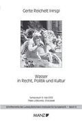 Cover: Wasser in Recht, Politik und Kultur - Manz