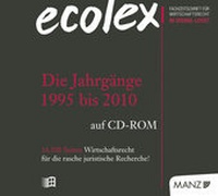 Abbildung von: ecolex - Die Jahrgänge 1995 bis 2010 - Manz