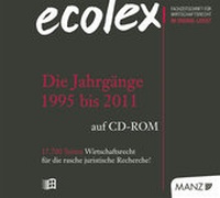 Abbildung von: ecolex - Die Jahrgänge 1995 bis 2011 - Manz