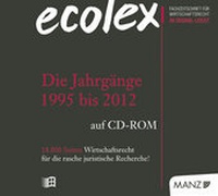 Abbildung von: ecolex - Die Jahrgänge 1995 bis 2012 - Manz