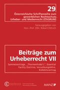 Cover: Beitr&auml;ge zum Urheberrecht - Manz