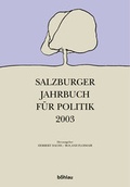 Cover: Salzburger Jahrbuch f&uuml;r Politik / Jahrgang 2003 - B&ouml;hlau