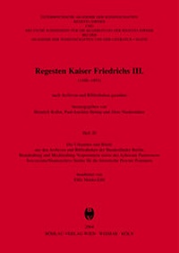 Abbildung von: Die Urkunden und Briefe aus den Archiven und Bibliotheken der Bundesländer Berlin, Brandenburg und Mecklenburg-Vorpommern sowie des Archiwum Panstwowe w Szczecinie/Staatsarchivs Stettin für die historische Provinz Pommern - Böhlau