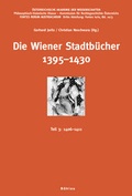 Cover: Die Wiener Stadtb&uuml;cher 1395-1430 - B&ouml;hlau