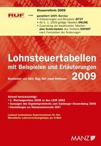 Abbildung von: RUF-Lohnsteuertabellen 2009 - Manz