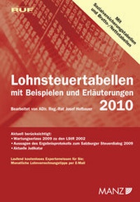 Abbildung von: RUF-Lohnsteuertabellen 2010 - Manz