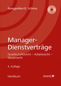 Cover: Manager Dienstvertr&auml;ge - Manz