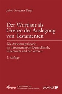 Abbildung von: Der Wortlaut als Grenze der Auslegung von Testamenten - Manz
