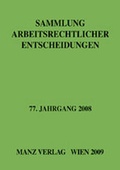 Cover: Sammlung arbeitsrechtlicher Entscheidungen - Manz