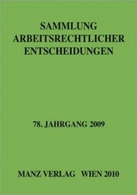 Enlarge image Cover: Sammlung arbeitsrechtlicher Entscheidungen - Manz