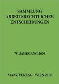 Cover: Sammlung arbeitsrechtlicher Entscheidungen - Manz