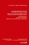 Cover: Europ&auml;isches Kollisionsrecht - Manz