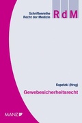 Cover: Gewebesicherheitsrecht - Manz
