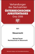 Cover: Steuerrecht - Rechtsschutz im Steuerrecht - Manz