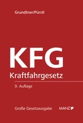 Cover: KFG Kraftfahrgesetz - Manz