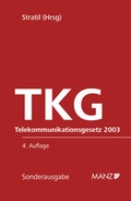Cover: Telekommunikationsgesetz 2003 TKG - Manz