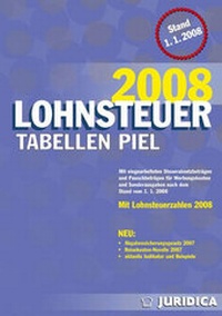 Abbildung von: Piel Lohnsteuertabellen 2008 - Manz