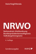 Cover: Nationalrats-Wahlordnung NRWO - Manz