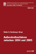 Cover: Au&szlig;erstreitverfahren zwischen 1854 und 2005 - Manz