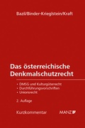 Cover: Das &ouml;sterreichische Denkmalschutzrecht - Manz