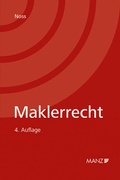 Cover: Maklerrecht - Manz