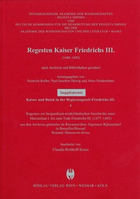 Abbildung von: Regesten zur burgundisch-niederländischen Geschichte unter Maximilian I. bis zum Tode Friedrichs III. (1477-1493) - Böhlau